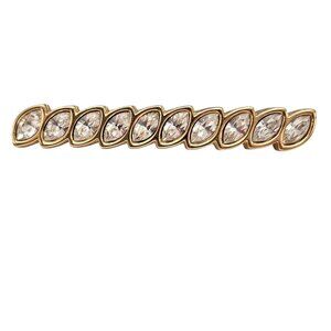 Swarovski Bar Brooch Clear Crystal Pin, Signed S.A.L. C700